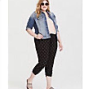 Black challis joggers